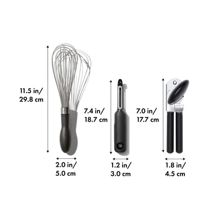 GOOD GRIPS 3PC STARTER KITCHEN TOOL SET