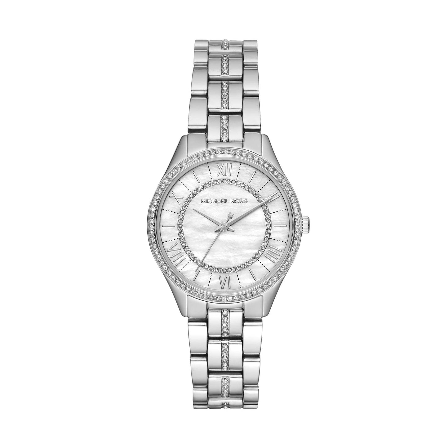 LADIES MINI LAURYN PAVE WATCH MOTHER-OF-PEARL DIAL