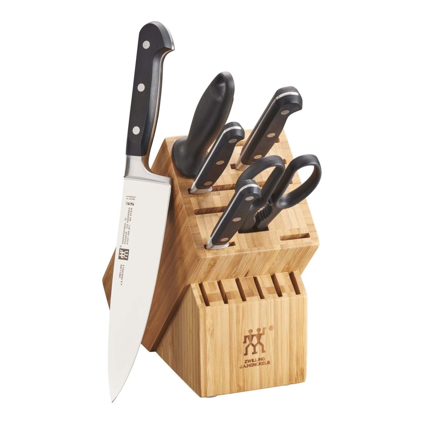 PROFESSIONAL S 7PC KNIFE BLOCK SET NATURAL