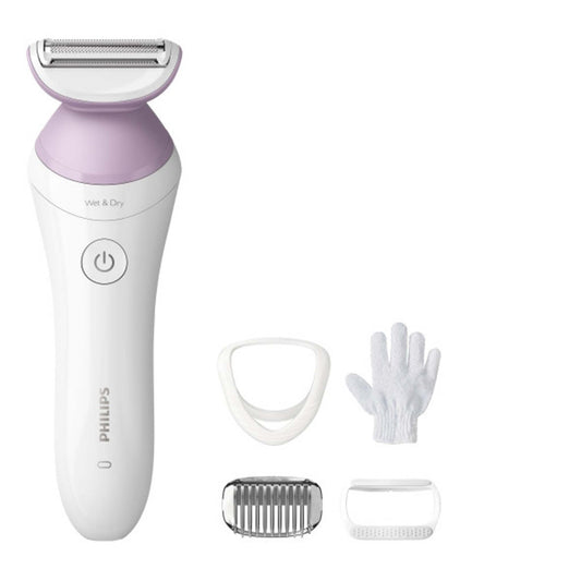 LADY ELECTRIC CORDLESS SHAVER SERIES 6000 W/ 4 ACCESSORIES