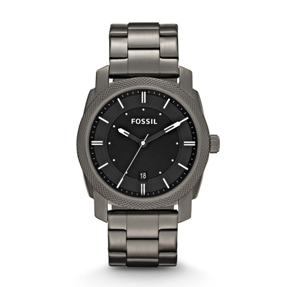 MENS MACHINE SMOKE STAINLESS STEEL WATCH