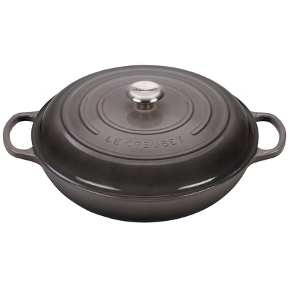 5QT SIGNATURE CAST IRON BRAISER OYSTER