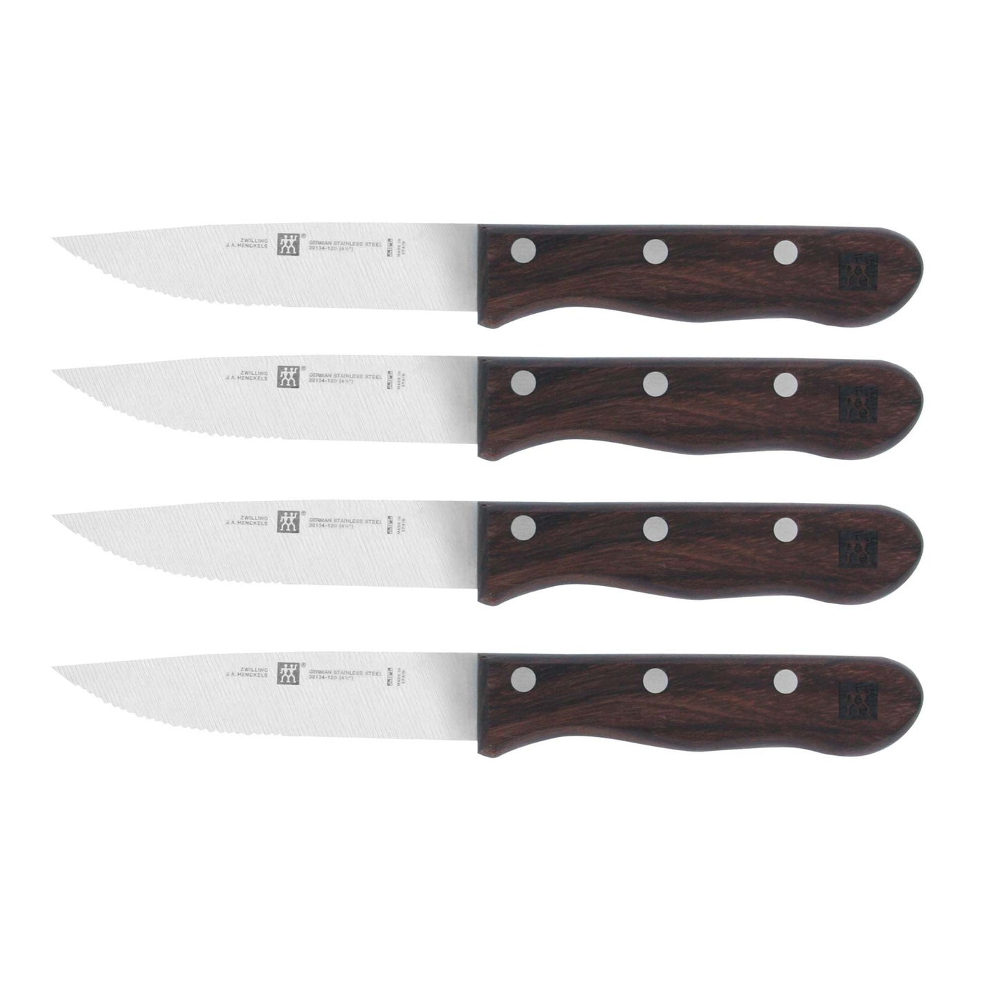 4PC 4.5" STEAKHOUSE STEAK KNIFE SET W/ STORAGE CASE