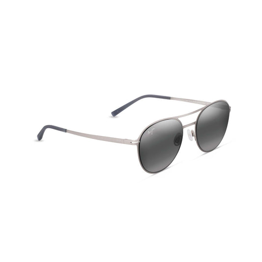 HALF MOON POLARIZED SUNGLASSES TITANIUM FRAME NEUTRAL GRAY LENS
