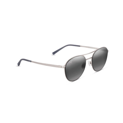HALF MOON POLARIZED SUNGLASSES TITANIUM FRAME NEUTRAL GRAY LENS
