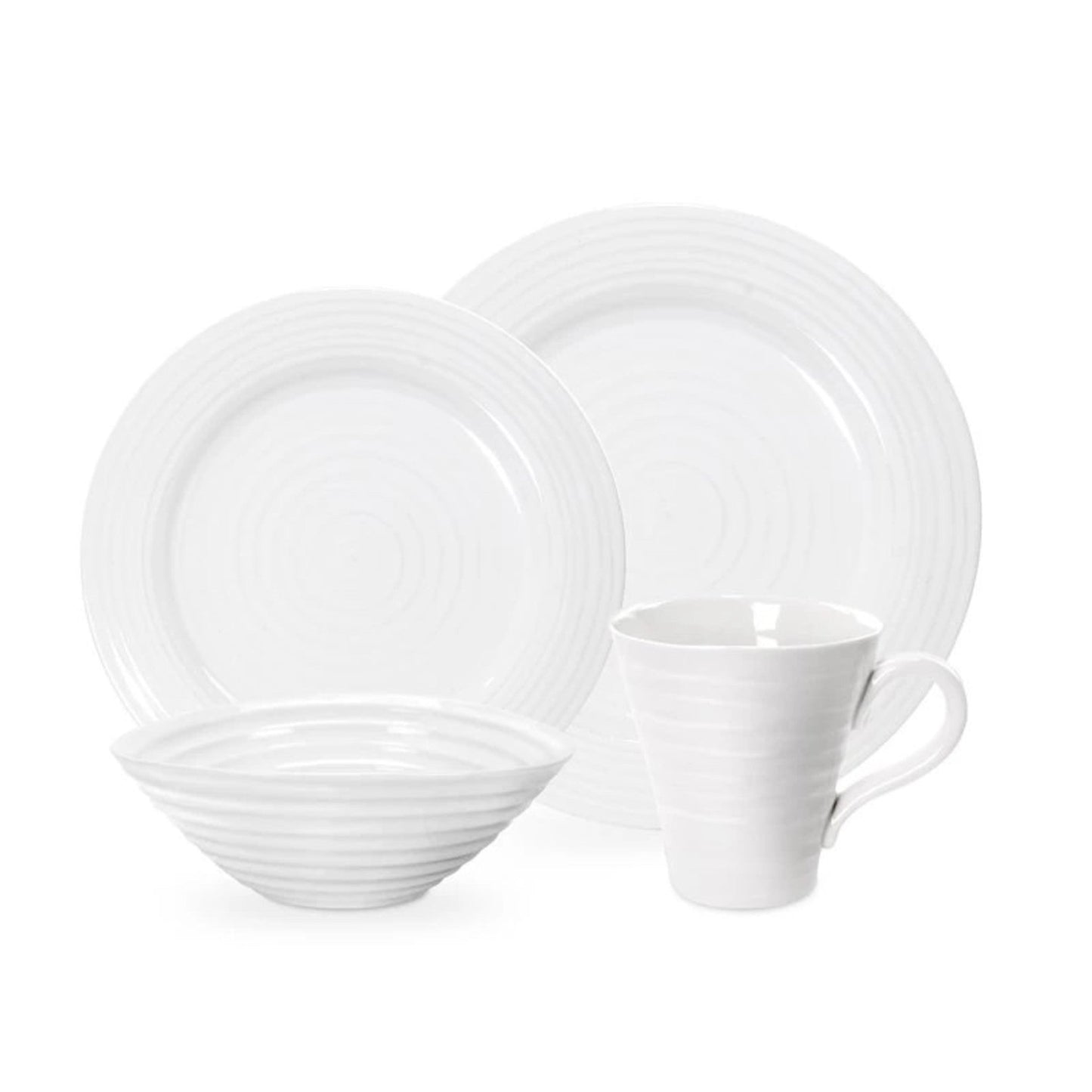 PORTMEIRION SOPHIE CONRAN 16PC WHITE DINNERWARE SET- WHITE