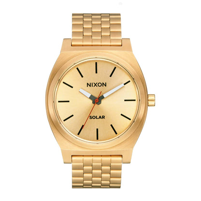 MEN'S TIME TELLER SOLAR STAINLESS STEEL WATCH