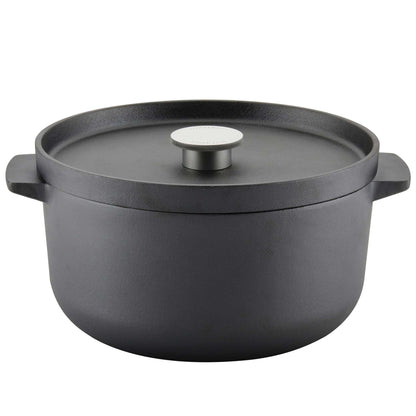 6QT PRE-SEASONED CAST IRON ROUND DUTCH OVEN