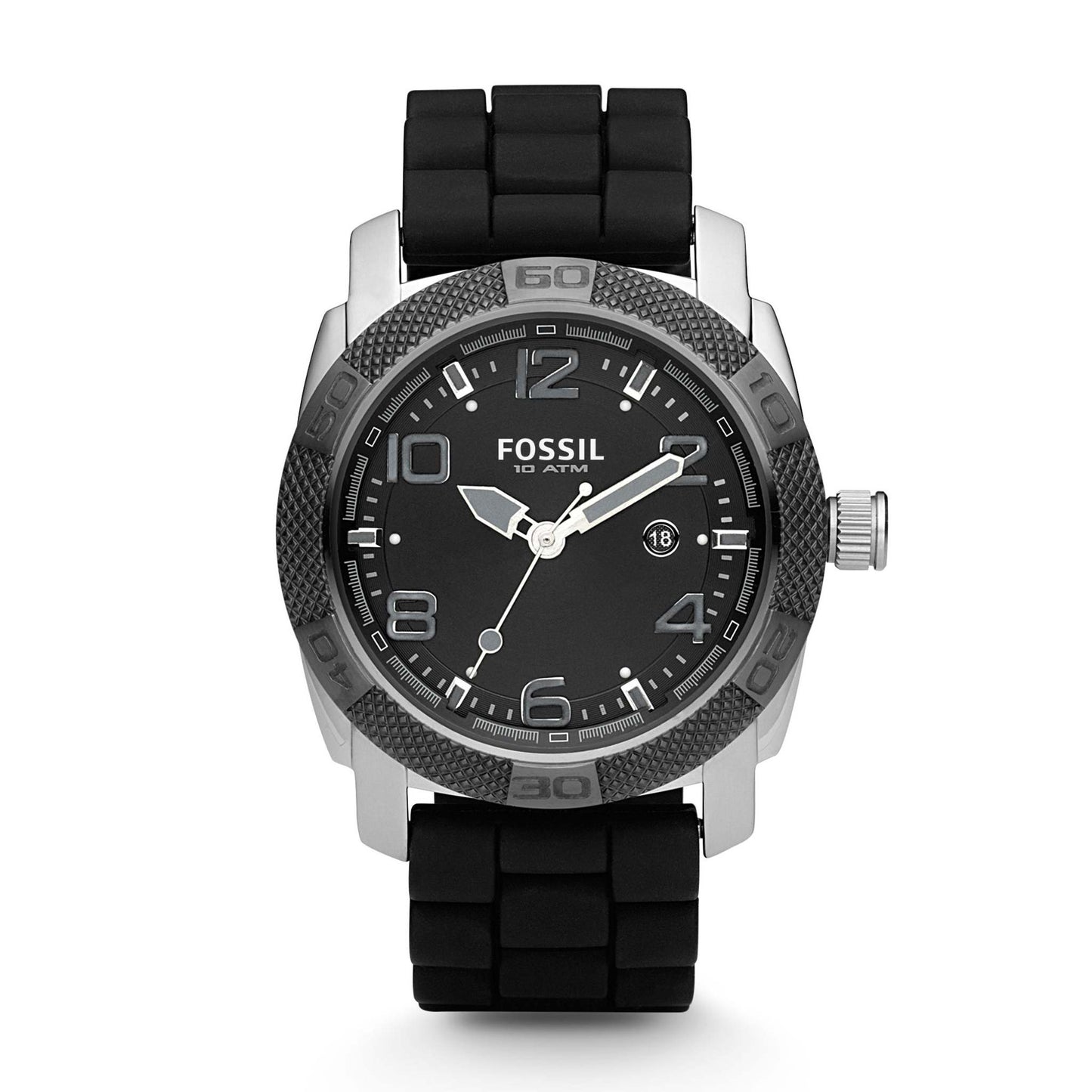 FOSSIL MENS SILICONE STRAP SPORT WATCH/ENGLISH