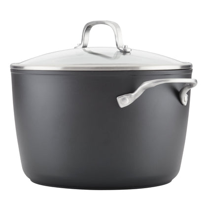 8QT HARD-ANODIZED INDUCTION STOCKPOT W/ LID