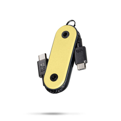 POCKET CABLE PORTABLE USB-C TO USB-C CABLE LEMON