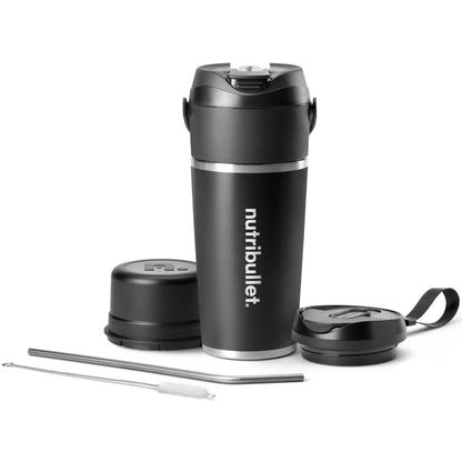 NUTRIBULLET FLIP INSULATED PORTABLE BLENDER - BLACK