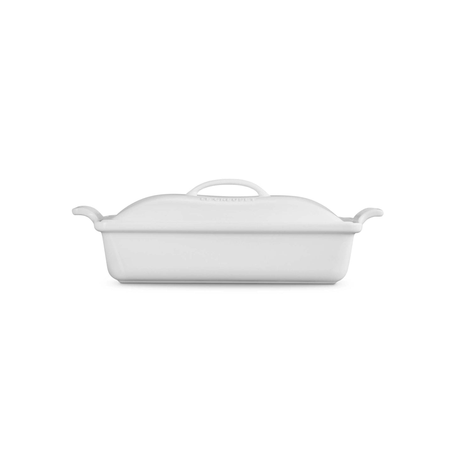 4QT HERITAGE STONEWARE COVERED RECTANGULAR CASSEROLE