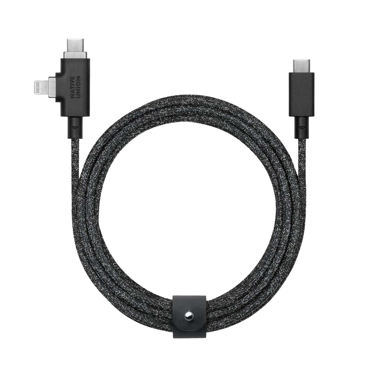 8 FT BELT CABLE DUO PRO USB-C TO LIGHTNING & USB-C COSMOS