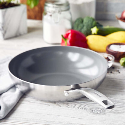 CHATHAM 11" TRI-PLY STAINLESS STEEL NONSTICK WOK