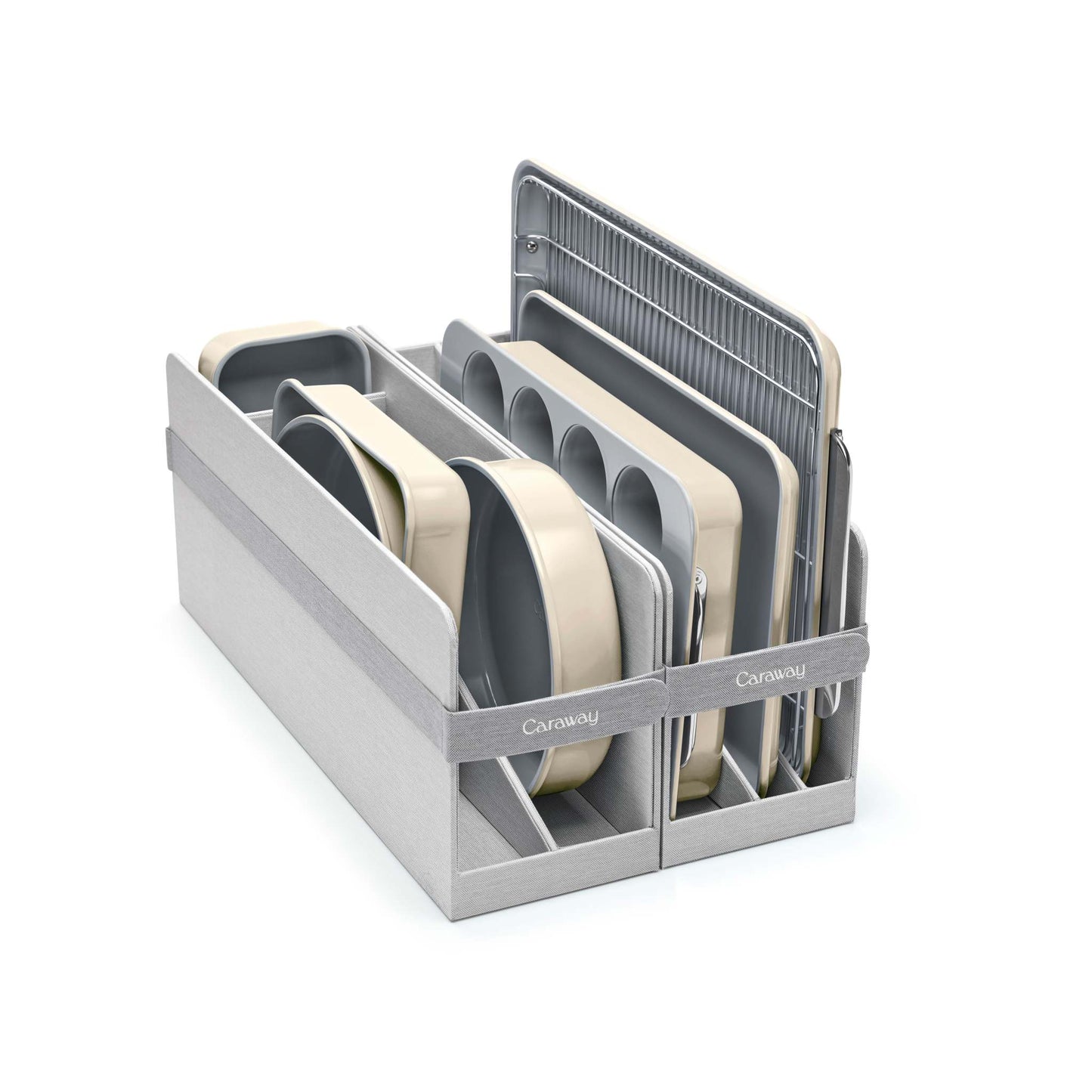 11PC NON-TOXIC NONSTICK CERAMIC MEGA BAKEWARE SET CREAM