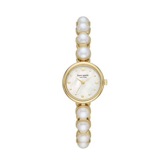 LADIES' MONROE PEARL BEADED BRACELET WATCH, MOTHER-OF-PEARL DIAL