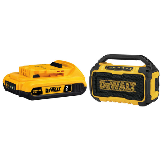 12V/20V MAX JOBSITE BT SPEAKER W/ BONUS 20V MAX PREMIUM XR BATTERY PACK