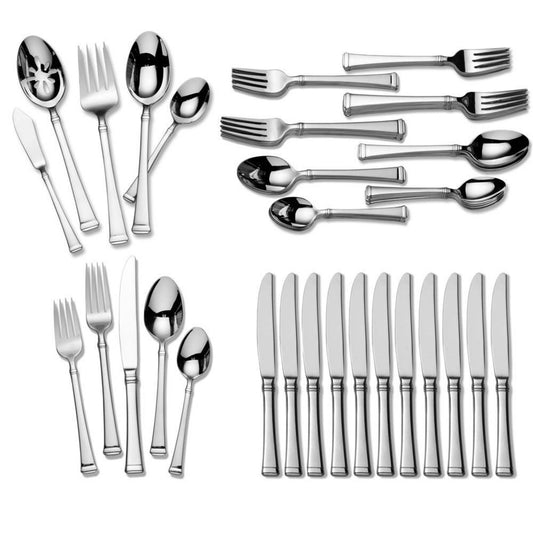 HARMONY 65PC 18/10 STAINLESS STEEL FLATWARE SET