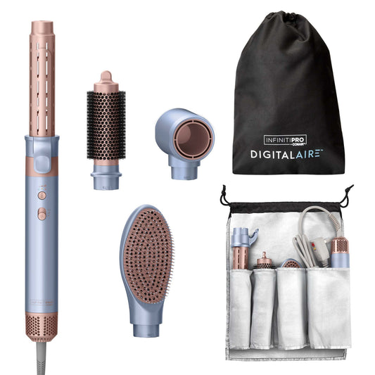 INFINITIPRO DIGITALAIRE STYLING WAND W/ ATTACHMENTS & STORAGE BAG