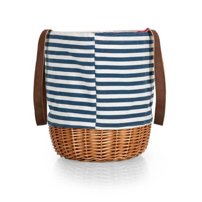 CORONADO CANVAS & WILLOW BASKET TOTE