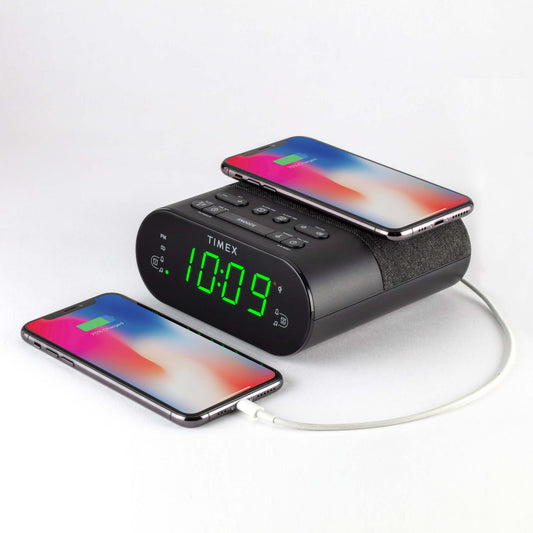 WIRELESS CHARGING ALARM CLOCK RADIO