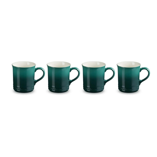 SET OF 4 STONEWARE MUGS ARTICHAUT