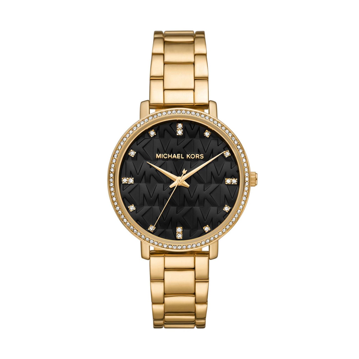 LADIES PYPER STAINLESS STEEL CRYSTAL WATCH