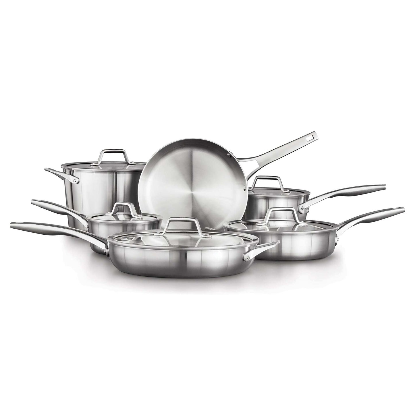 PREMIER STAINLESS STEEL 11PC COOKWARE SET