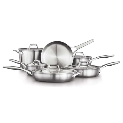 PREMIER STAINLESS STEEL 11PC COOKWARE SET