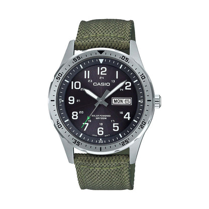 MENS CLASSIC DIVER INSPIRED ANALOG SOLAR NYLON WATCH
