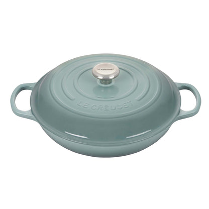 3.5QT SIGNATURE CAST IRON BRAISER SEA SALT