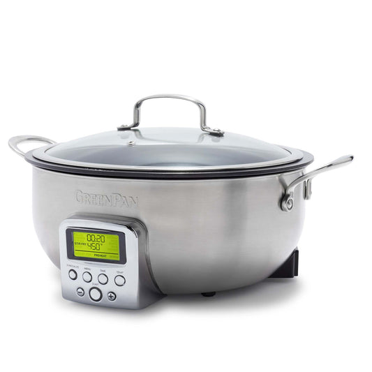 ELITE 6QT ESSENTIAL SMART SKILLET STAINLESS STEEL
