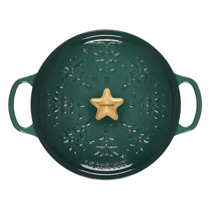 NOEL COLLECTION 4.5QT SIGNATURE CAST IRON ROUND DUTCH OVEN ARTICHAUT