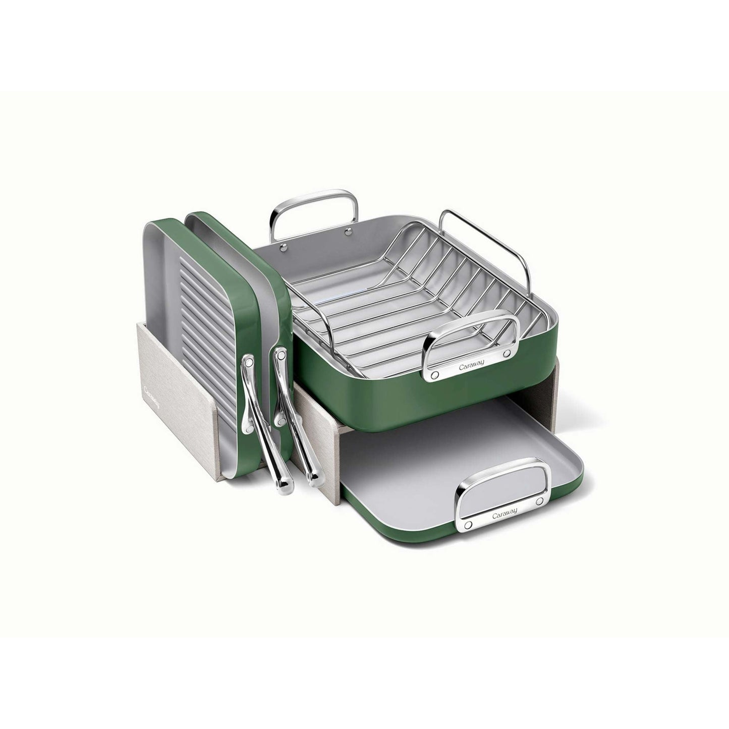 5PC SQUARE COOKWARE SET SAGE