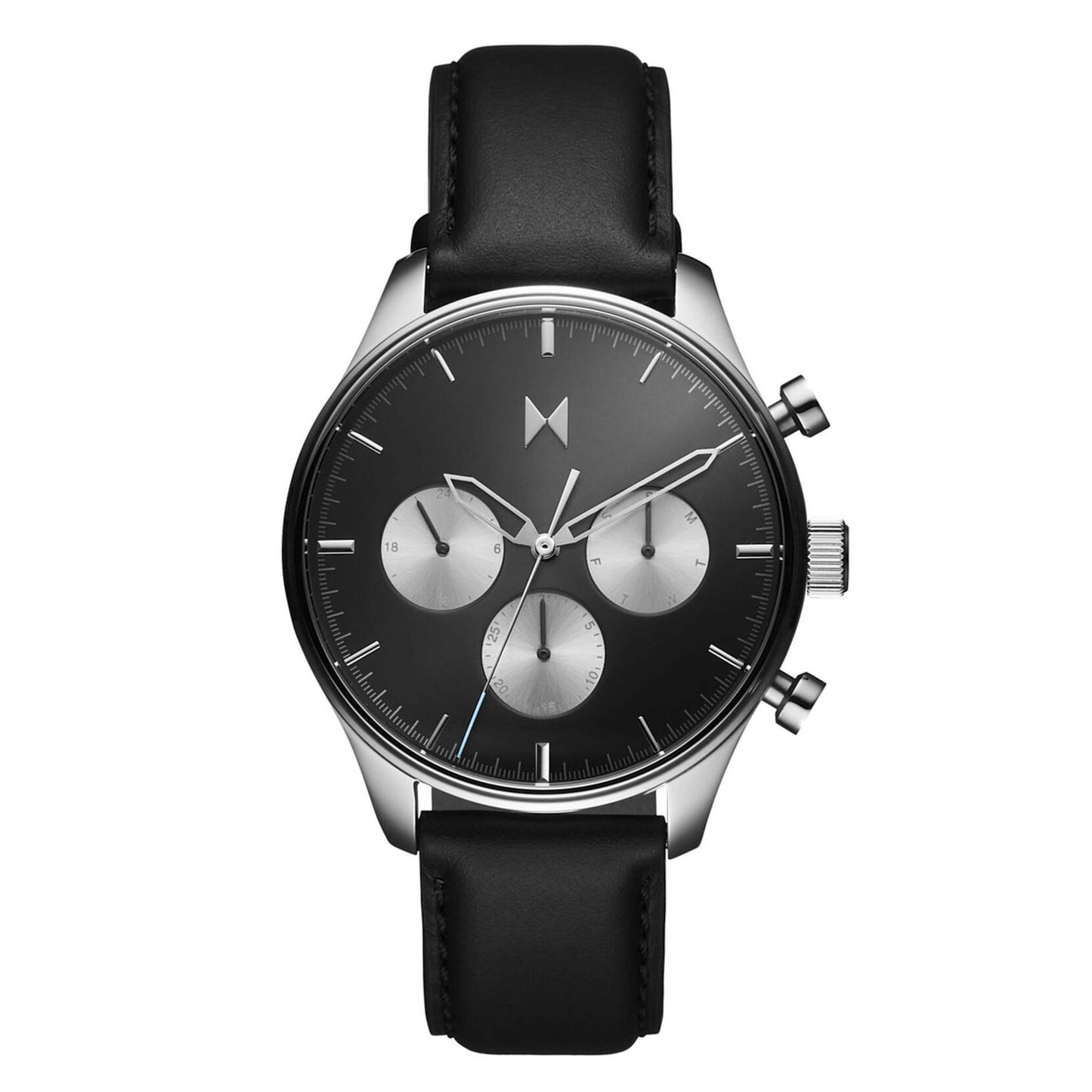 MEN'S AIRHAWK MULTI-DIAL LEATHER STRAP WATCH, DIAL