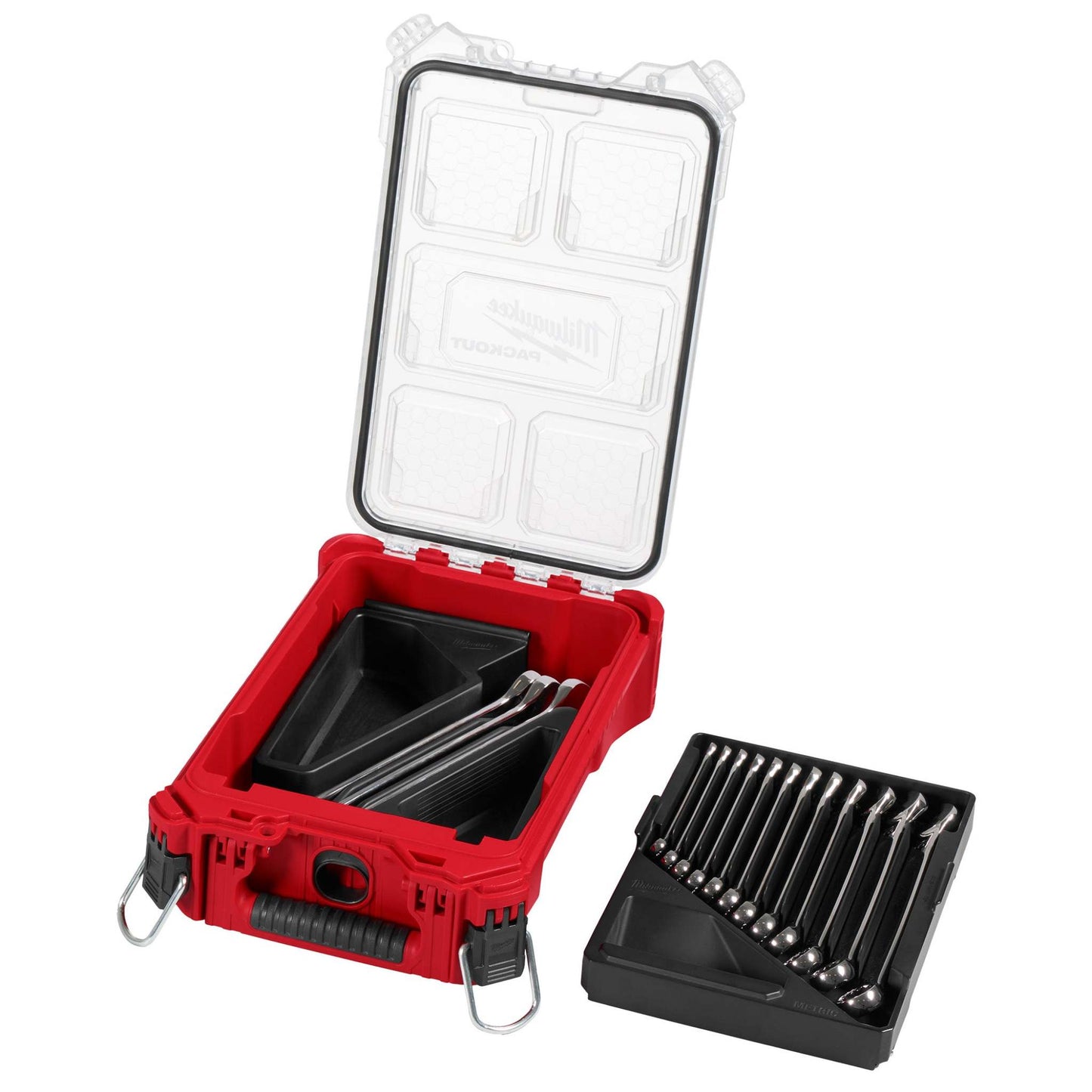 15PC METRIC COMBINATION WRENCH SET W/ PACKOUT COMPACT ORGANIZER