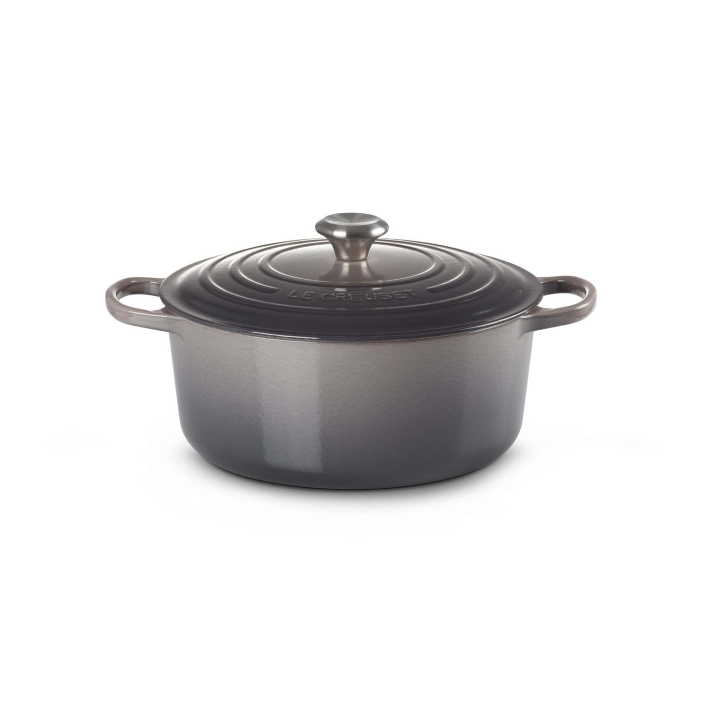 7.25QT SIGNATURE CAST IRON ROUND DUTCH OVEN OYSTER