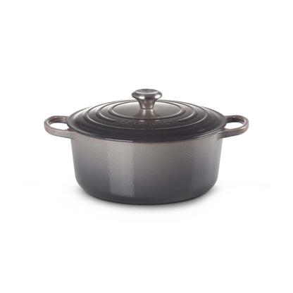 7.25QT SIGNATURE CAST IRON ROUND DUTCH OVEN OYSTER
