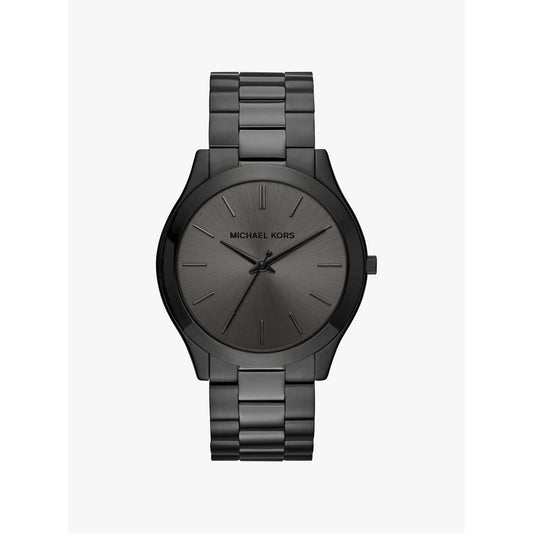 MENS SLIM RUNWAY ION-PLATED STAINLESS STEEL WATCH