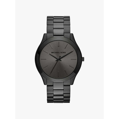 MENS SLIM RUNWAY ION-PLATED STAINLESS STEEL WATCH