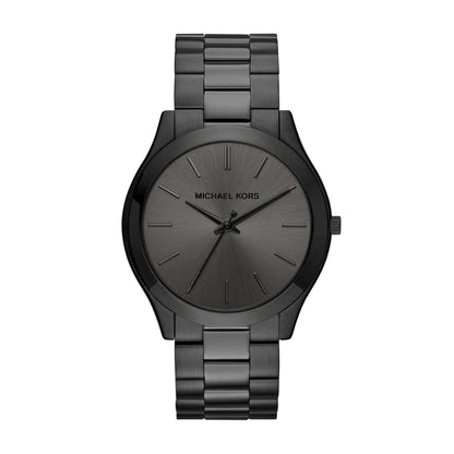 MENS SLIM RUNWAY ION-PLATED STAINLESS STEEL WATCH