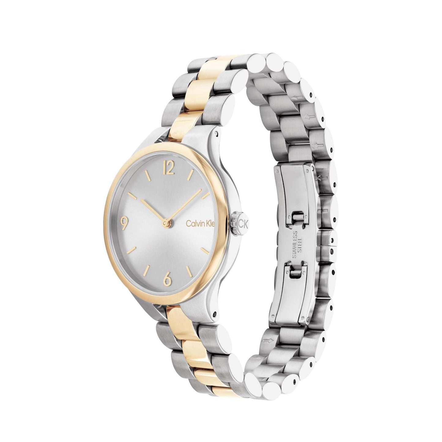 LADIES' LINKED & STAINLESS STEEL WATCH