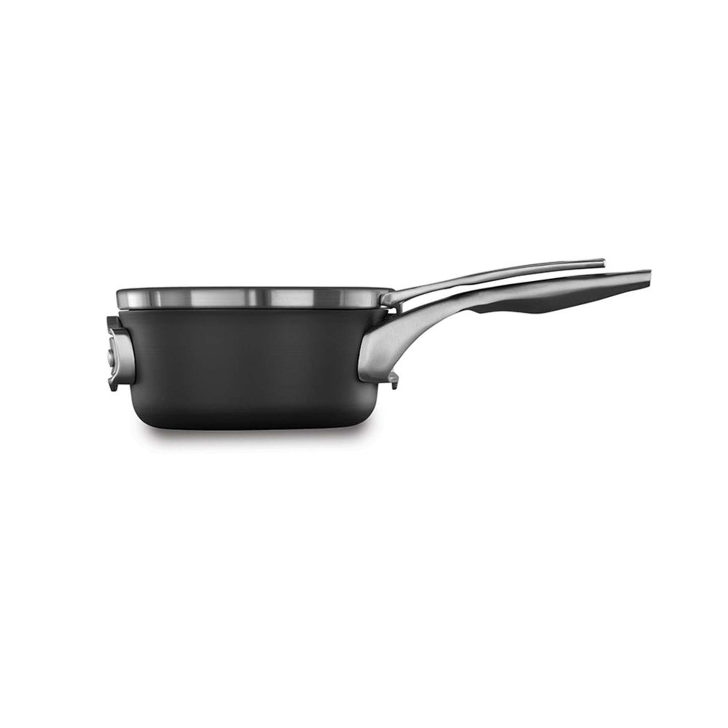 PREMIER SPACE-SAVING 2.5QT HARD-ANODIZED NONSTICK SAUCE PAN W/ LID