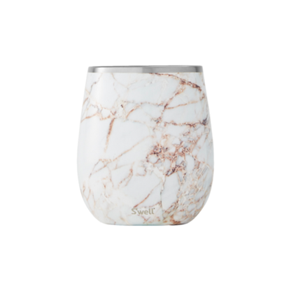 S'WELL 9 OZ CALACATTA WINE TUMBLER