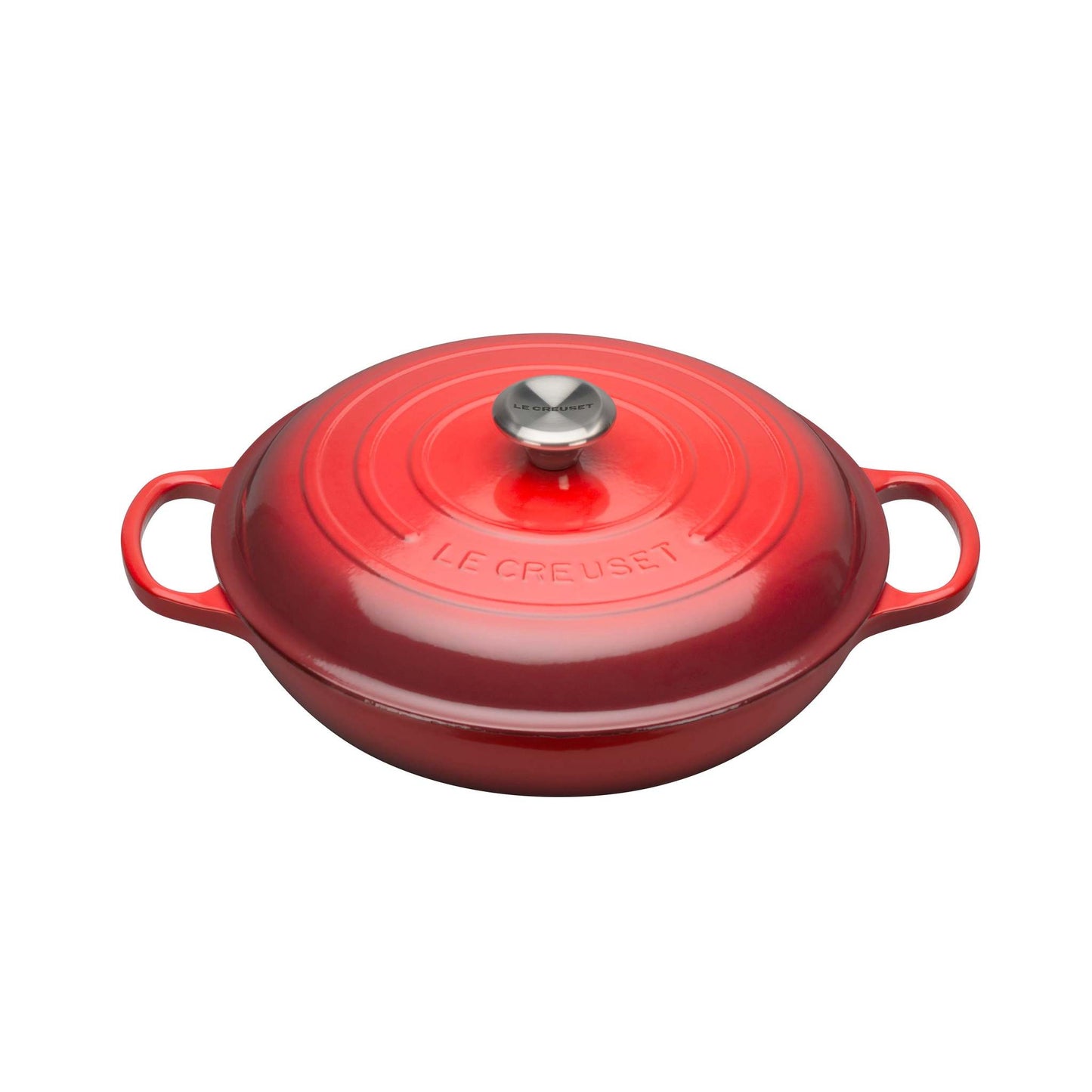 3.5QT SIGNATURE CAST IRON BRAISER CERISE