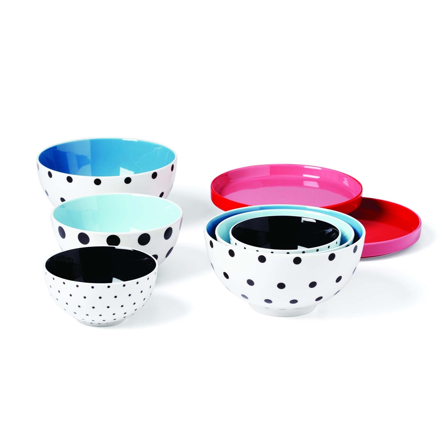 ON THE SPOT 8PC NESTING DINNERWARE SET