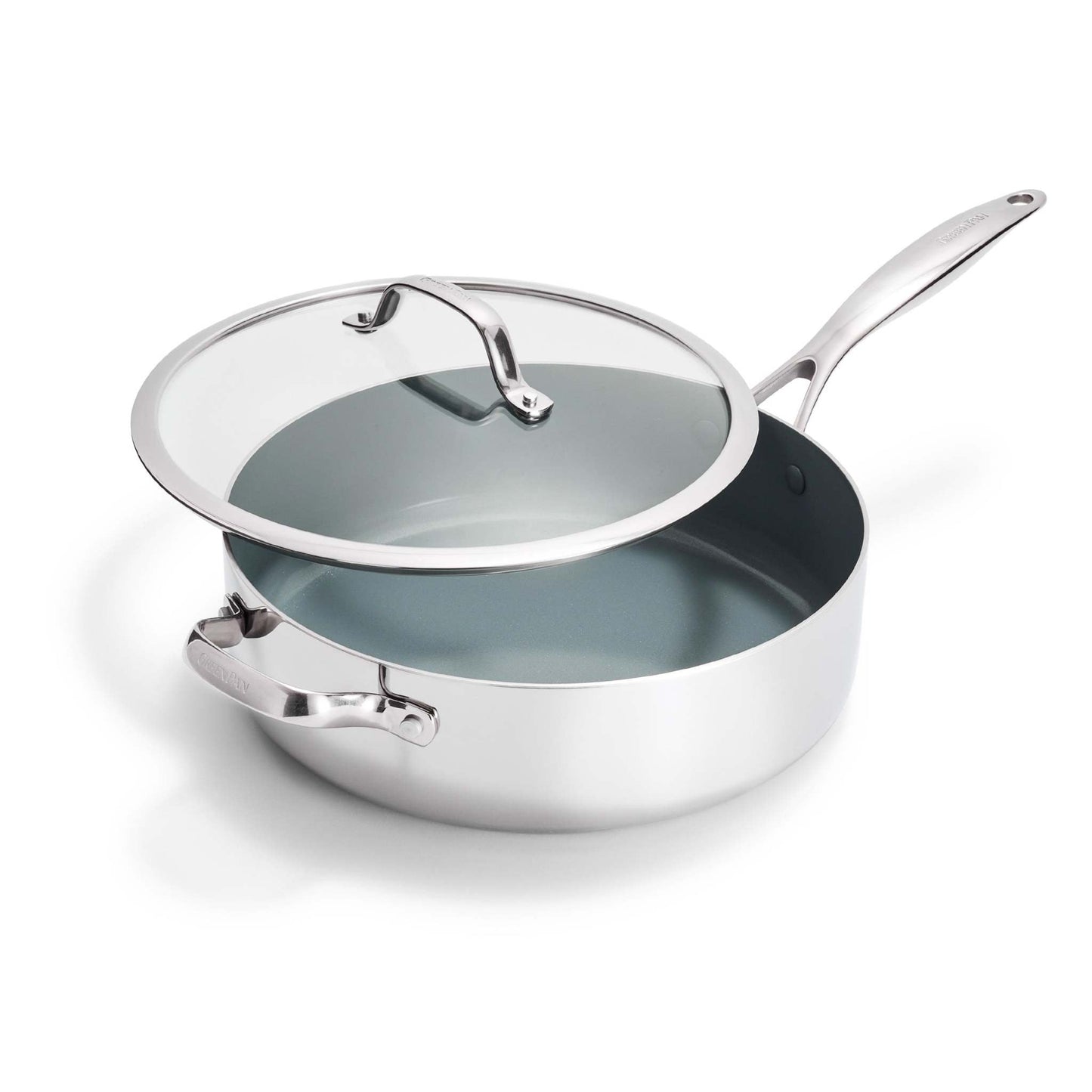 VALENCIA PRO 5QT STAINLESS STEEL NONSTICK SAUTE PAN W/ LID