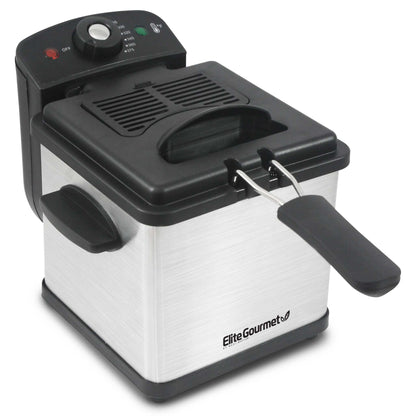 1.6QT IMMERSION STAINLESS STEEL DEEP FRYER