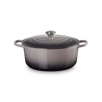 9QT SIGNATURE CAST IRON ROUND DUTCH OVEN OYSTER